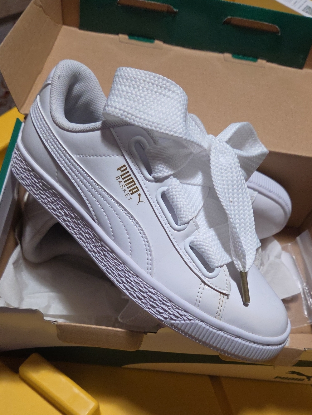 Puma Basket Heart White Sneakers